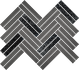 Мозаика Uniwersalna Mozaika Grys Paradyz Argentino керамогранит 29.2х25.3 см структурированная серый, черный 5900144098862
