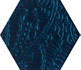 Декор Urban Colours Blue Inserto Szklane Heksagon 17.1x19.8 глянцевый керамический