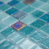 Мозаика Togama Murano стекло 34х34 см глянцевая чип 25х25 мм, синий, голубой