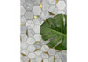 Мозаика Prima мрамор+латунь 30х32.5 см полированная, белый, золото