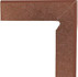 Плинтус Taurus Brown цоколь правый 2-х элем клинкер