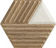 Настенная плитка Woodskin Mix Heksagon Struktura C 17.1x19.8 матовая керамическая