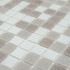 Мозаика ML43002 стекло 32.7х32.7 см глянцевая чип 20x20 мм, бежевый, белый