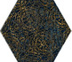 Декор Urban Colours Blue Inserto Szklane Heksagon A Paradyz Ceramika 412481 17.1x19.8 глянцевый керамический