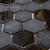 Мозаика Togama Sixties Grey 6 стекло 33х29.8 см глянцевая/матовая чип 50х44 мм, серый