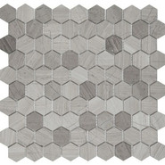 Мозаика SHG11324P камень 29.5x30.5 см полированная чип 32x32 мм, серый