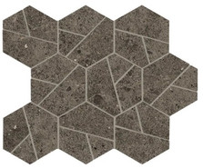 Мозаика Boost Stone Tobacco Mosaico Hex 25х28,5 керамогранит матовая, коричневый A7C1