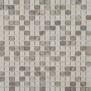 Мозаика SGY14154 камень 30x30 см матовая чип 15x15 мм, серый