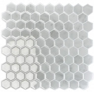 Самоклеящаяся полимерная 3D плитка Lako Decor Белая мозаика 1 300х300х1.5 мм LKD-AMZ014