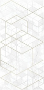 Декор (KT2L052DT-36) Calacatta ромбы белая 29.8x59.8 глянцевая керамический