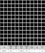 Мозаика Aquarius-1 стекло 30х30 см прозрачная чип 23х23 мм, черный