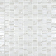 Мозаика Bijou White (на сетке) стекло 31.7х31.7 см глянцевая чип 2.5x2.5 мм, белый С0004510