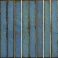Настенная плитка Brick Raku Turquoise 35х35 La Platera матовая керамическая 00-00048904