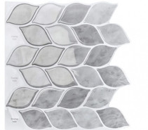 Самоклеящаяся полимерная 3D плитка Lako Decor Лепестки мозаика 300х300х1.5 мм LKD-AMZ017