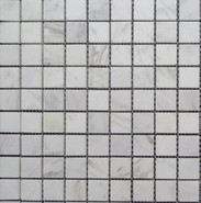 Мозаика Imagine lab SGY5238P камень 30х30 см полированная чип 23x23 мм, белый