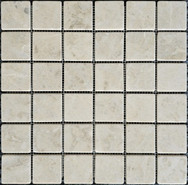 Мозаика PIX 325 Cappucino, мрамор 30.5х30.5 см Pixmosaic матовая чип 48х48 мм, бежевый