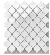 Самоклеящаяся полимерная 3D плитка Lako Decor Белая мозаика 2 300х300х1.5 мм LKD-MY001
