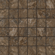 Мозаика BR04 (5х5) 30x30 полированная керамогранит, коричневый 67337