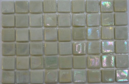 Мозаика Taurus-Lux-11 прокрашенная в массе стекло 32.7х32.7 см перламутровая чип 15х15 мм, белый