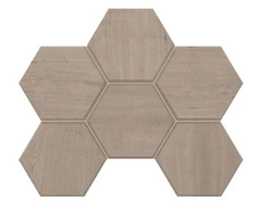 Мозаика CW01 Hexagon керамогранит 28.5x25 см матовая, серый