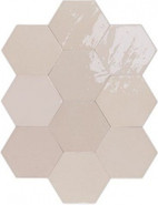 Настенная плитка Zellige Hexa Nude (122080) 10,8х12,4 Wow глянцевая керамическая