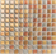 Самоклеящаяся полимерная 3D плитка Lako Decor Бежевая мозаика 236х236х1.5 мм LKD-YJC0014