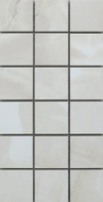 Мозаика Mk.Akoya Ivory Kry1530 15х30 керамогранит Sant'Agostino матовая чип 50х50 мм, бежевый, серый