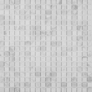 Мозаика SGY5154M камень 30x30 см матовая чип 15x15 мм, белый
