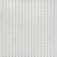 Мозаика STN5154М камень 30х30 см матовая чип 15x15 мм, белый