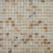 Мозаика STN7154Р камень 30х30 см матовая чип 15x15 мм, бежевый, коричневый