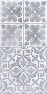 Декор 1641-0094 Кампанилья Серый 2 20х40 керамогранит