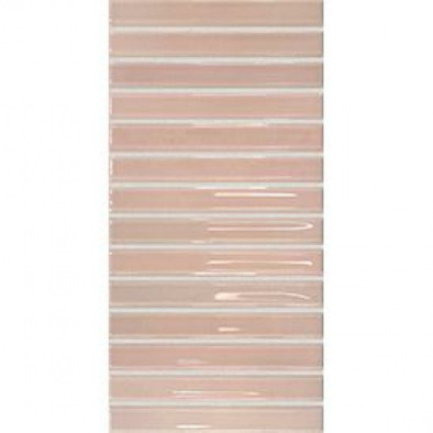 Настенная плитка Flash Bars Blush 12,5х25 DNA Tiles глянцевая керамическая 133472