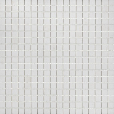 Мозаика STN5154М камень 30х30 см матовая чип 15x15 мм, белый
