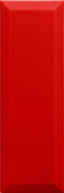Настенная плитка Monopole Fresh Rojo Brillo Bisel 10x30 (1,02), глянцевая керамическая