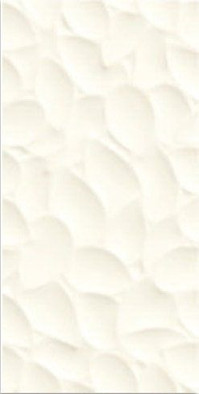 Настенная плитка Leaf White matt 30x60 рельефная керамическая