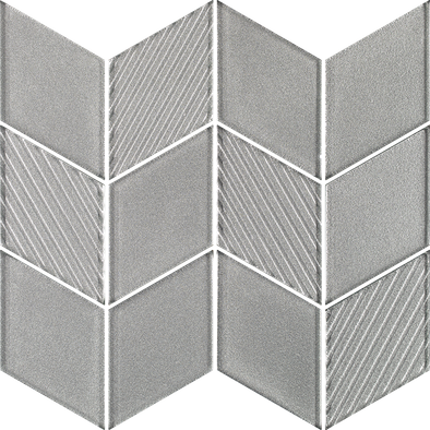 Мозаика Uniwersalna Mozaika Szklana Silver Romb стекло 23.8х20.5 см гладкая, блестящая серебро, серый 5900144016682