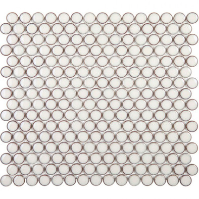 Мозаика KO19-6R керамика 31x31.5 см глянцевая чип 19x19 мм, бежевый