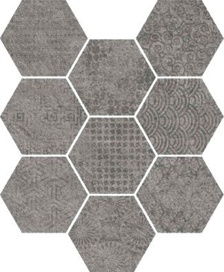 Декор Raw-SP Grafito 33x27 керамогранит