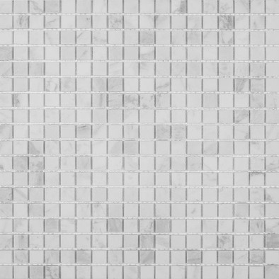 Мозаика SGY5154M камень 30x30 см матовая чип 15x15 мм, белый