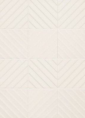 Настенная плитка 4D Diagonal White керамическая