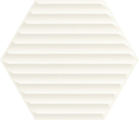 Настенная плитка Woodskin Bianco Heksagon Struktura B 17.1x19.8 матовая керамическая