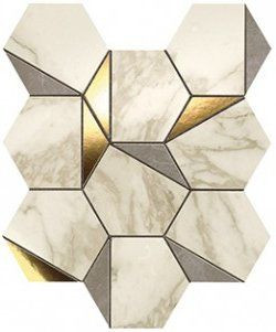 Декор Marvel Gold Hex Gris-Calacatta 9EHG 25,1x29 м2 керамический