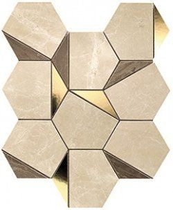 Декор Marvel Gold Hex Sable-Brown 9EHS 25,1x29 м2 керамический