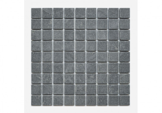 Мозаика Mangolia Tum 30.5х30.5 см камень матовая чип 30х30 мм, серый