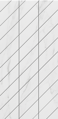 Фальшмозаика SM01 Corner 29,8x59,8x10 полированный (правый) керамогранит, серый 68801