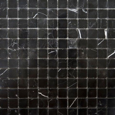Мозаика SBW10238P камень 30x30 см полированная чип 23x23 мм, черный