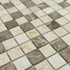 Мозаика Marble Mosaic Mix stone 5 Mat камень 30х30 см матовая чип 23х23 мм, бежевый, коричневый