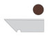 Плинтус Blaze Corten Battiscopa Sag.Sx (A0IX) 7,2x30 Неглазурованный керамогранит, матовый