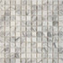 Мозаика из мрамора Bianco Carrara PIX242, чип 23x23 мм, сетка 305х305x6 мм глянцевая, серый