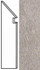 Плинтус Brave Pearl Battiscopa Sag. SX A1JG 7,2x30 шт керамогранит